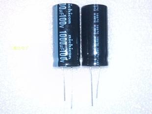 100V1000UF 全新原装 尼康 nichicon 1000UF 100V 18*35 质量保证