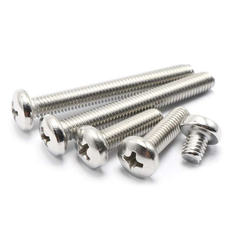 316不锈钢盘头十字 GB818十字盘头螺丝 圆头机钉 机螺钉M5/6/8