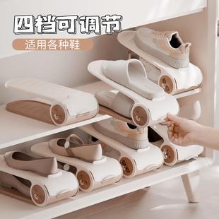 收纳架鞋 子收纳家用鞋 柜鞋 双层分隔层 架子免安装 架鞋 鞋 托架鞋