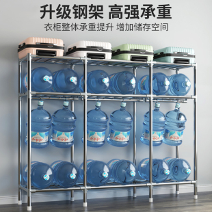 布收纳柜置物架 衣柜简易卧室家用现代简约出租房用钢管加粗固组装