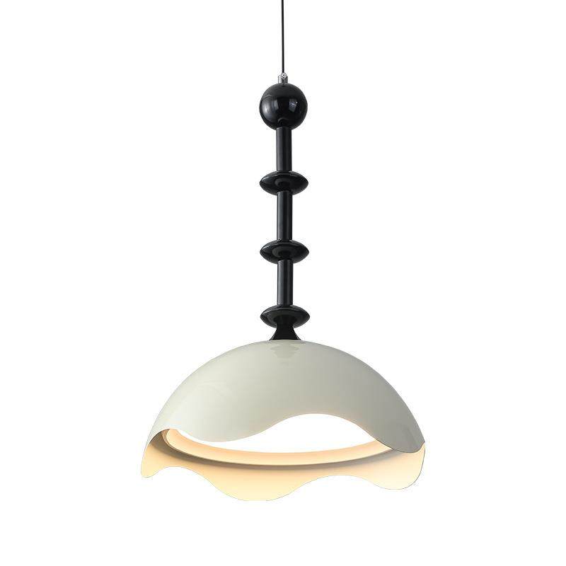 蛋壳法式中古餐厅吊灯美式复古吧台奶油风餐桌灯日式侘寂风饭厅灯,家装灯饰光源,智能吊灯,淘宝优惠券,粉丝福利购,淘宝优惠卷