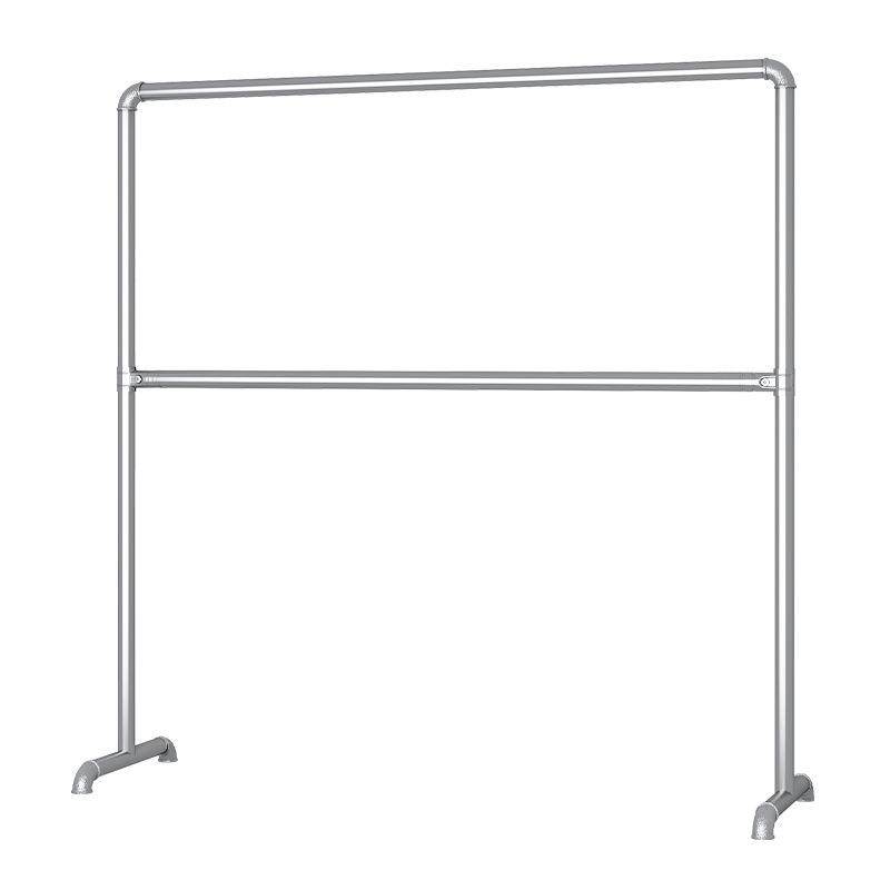 镀锌钢管晾衣架落地室外单双杆挂衣架自来水管家用阳台晒衣服被子