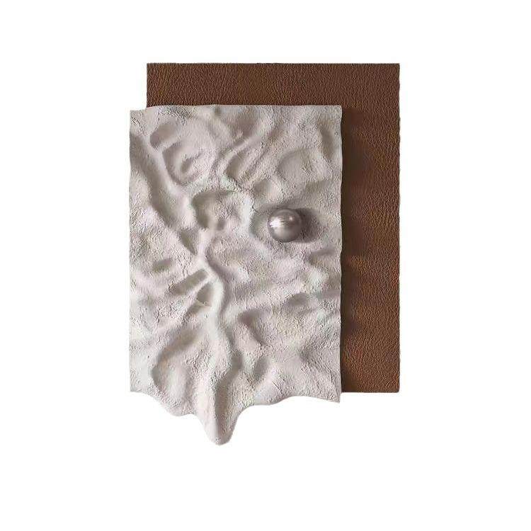 立体雕刻砂岩抽象入户玄关装饰画现代轻奢高档走廊过道挂画
