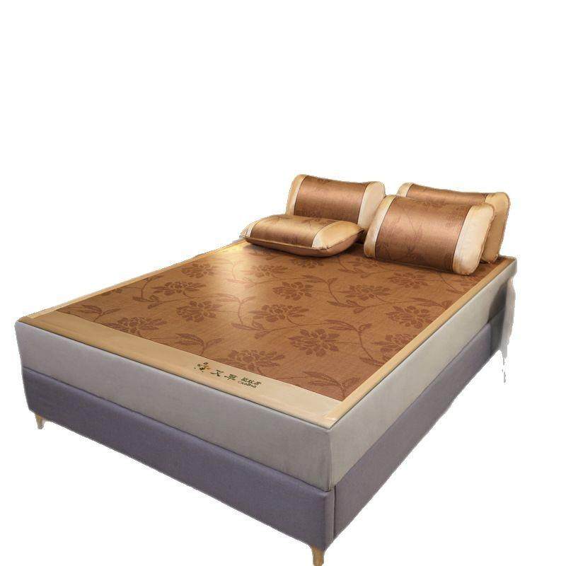 厂家艾草冰丝凉席夏天藤席天然草席床垫夏季老式席子冬夏两用,床上用品,藤席,淘宝优惠券,粉丝福利购,淘宝优惠卷