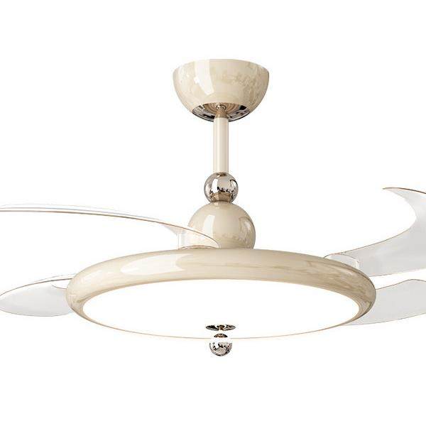 全光谱奶油风风扇灯2025年新款护眼隐形电扇灯智能一体吊扇餐厅灯,家装灯饰光源,风扇灯,淘宝优惠券,粉丝福利购,淘宝优惠卷