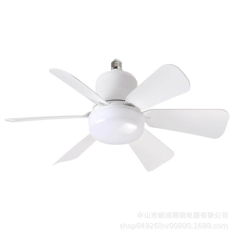新款E27螺口灯头风扇灯灯泡插拔式扇叶设计LED风扇三挡调速,家装灯饰光源,风扇灯,淘宝优惠券,粉丝福利购,淘宝优惠卷