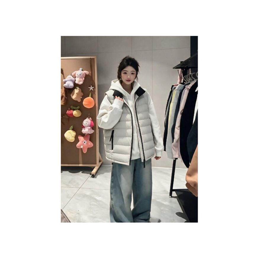 排骨棉服马甲情侣短款202