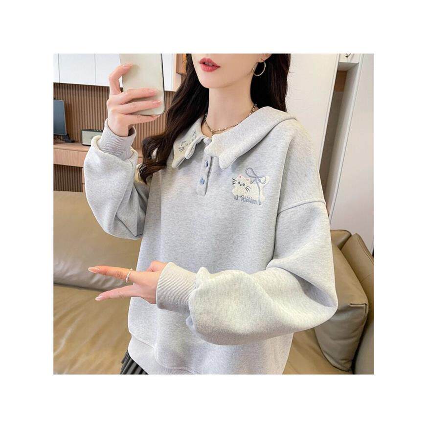 实拍6258卫衣女秋冬新款