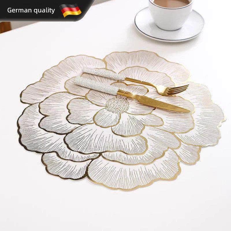 德国牡丹花莲花创意装饰餐垫Pvc桌垫绝缘防滑防烫垫垫,餐饮具,餐垫,淘宝优惠券,粉丝福利购,淘宝优惠卷