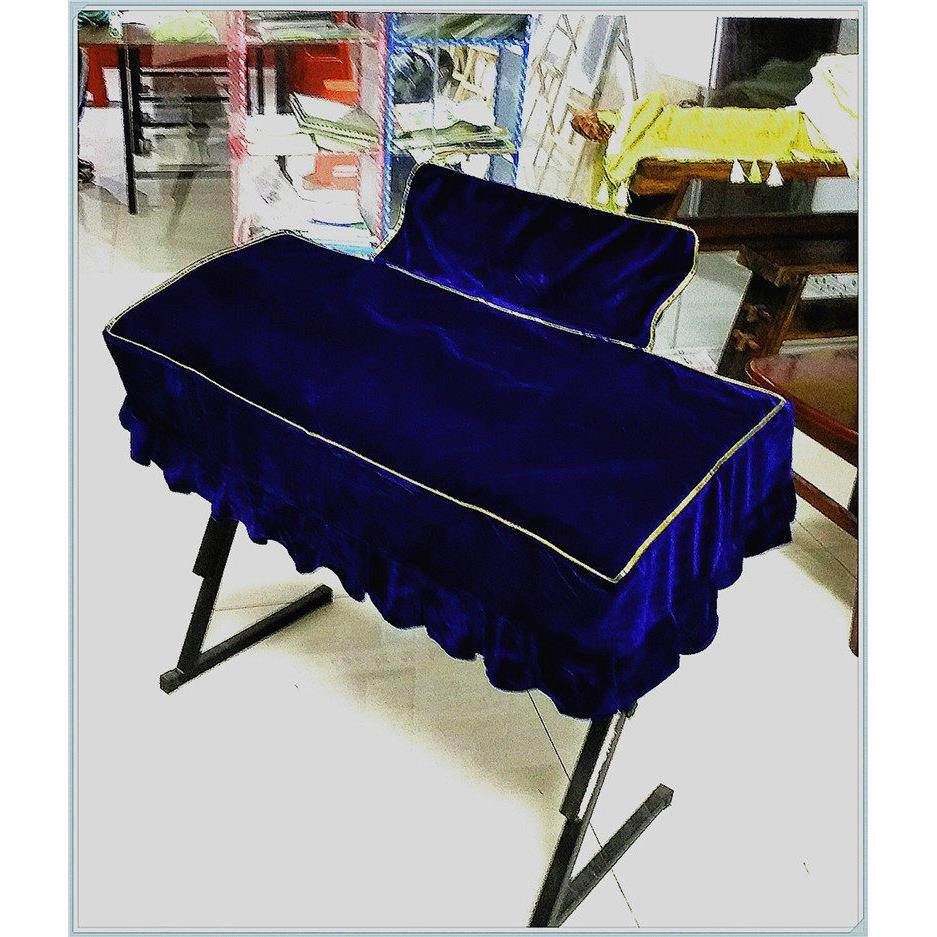 金丝绒带谱架套单双层加棉折花边61键电子琴罩/电钢琴罩/可订做