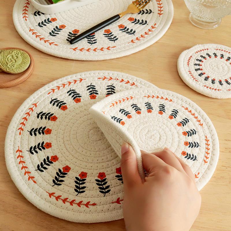 隔热垫防烫耐高温碗垫垫子家用锅垫盘垫餐桌桌垫杯垫北欧风格餐垫