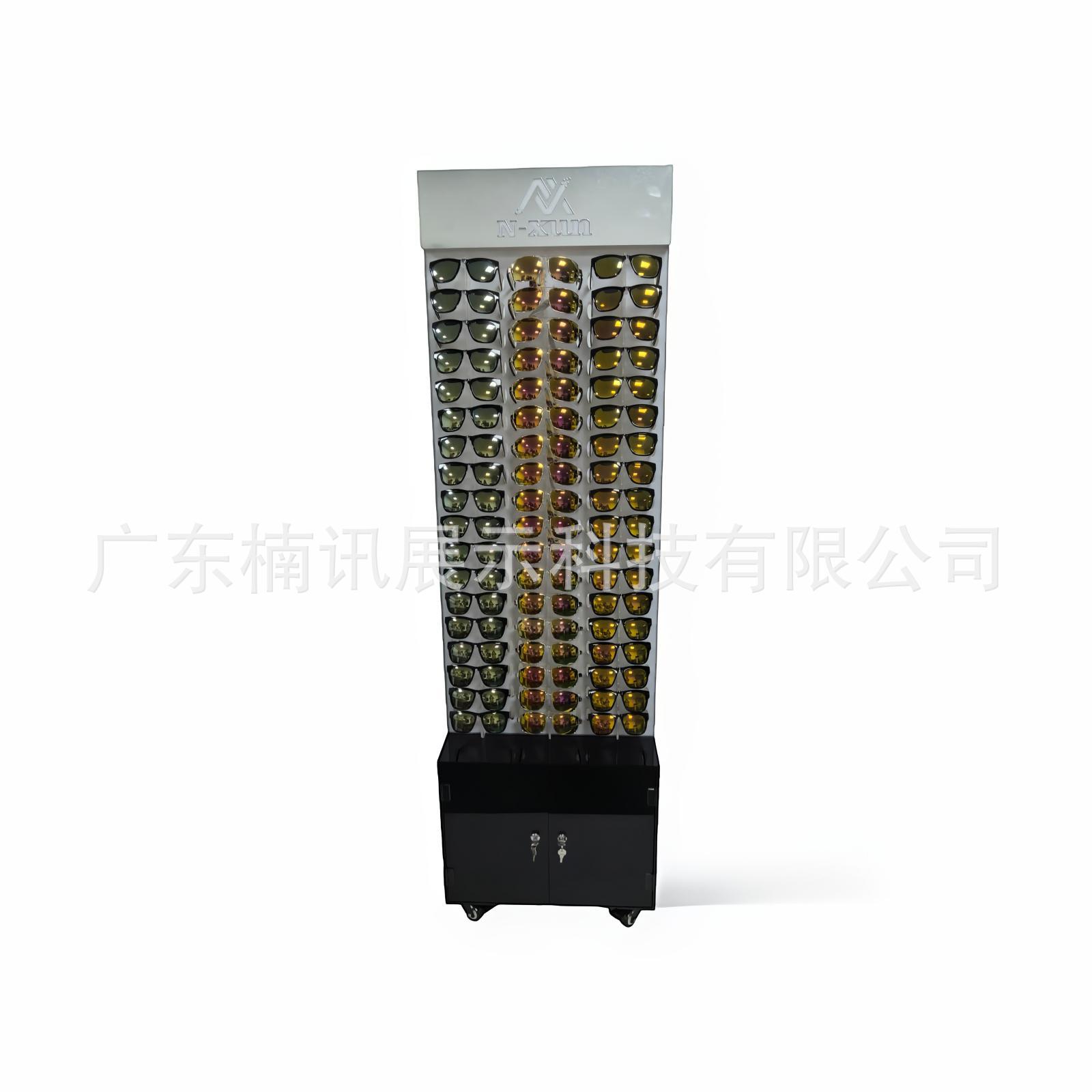 落地式有机玻璃旋转亚克力展示架 门店多层收纳LOGO定制眼镜架
