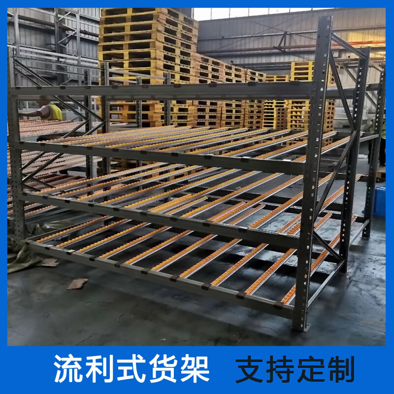 置物架仓储滑动金属架仓库储物架流利式重型货架物料架批发