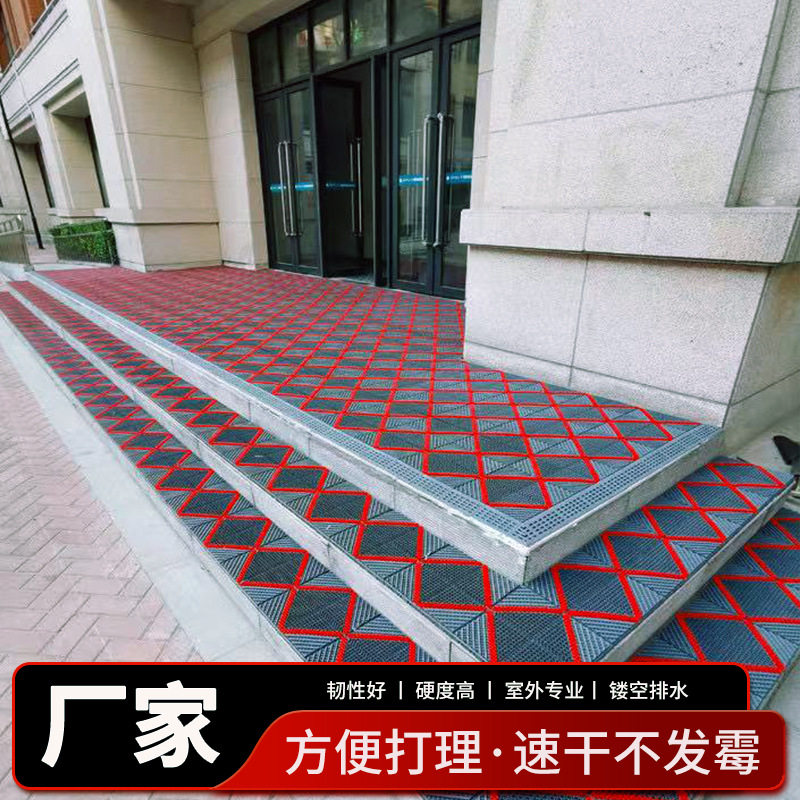 户外除尘门垫子商场三合一门口拼接地垫酒店门防滑脚可水洗耐用