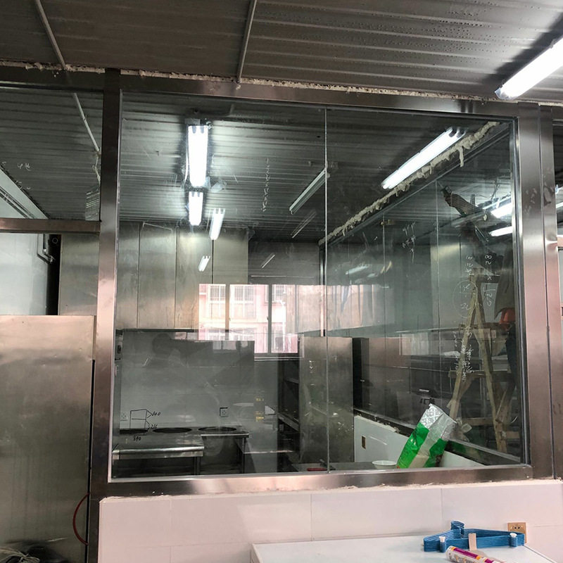厂家直销现货供应建材玻璃隔断 厨房卫生间玻璃移门隔断 价格实惠