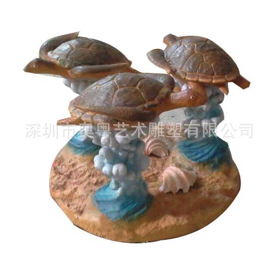 厂家供应玻璃钢海洋产物茶几雕塑园林景观雕塑玻璃钢纤维雕塑制作