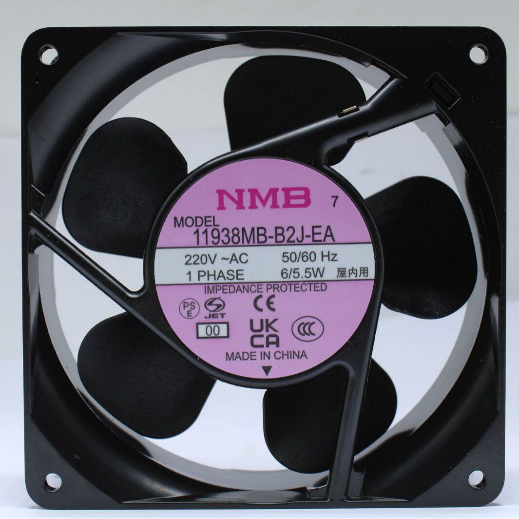 全新原装NMB 12038/220V滚珠插片静音机箱散热风扇11938MB-B2J-EA