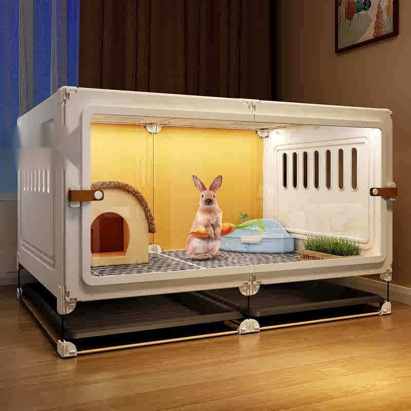 兔笼兔子专用笼子带厕所兔笼子家用大号荷兰猪豚鼠笼子观赏别墅