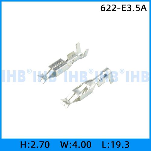 622-E3.5A 连接器插簧 插片 镀锡对插公母 连绕端子 接线端