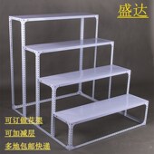 角钢货架万能角铁花架材料梯形落地展示架阶梯组合多层置物架子