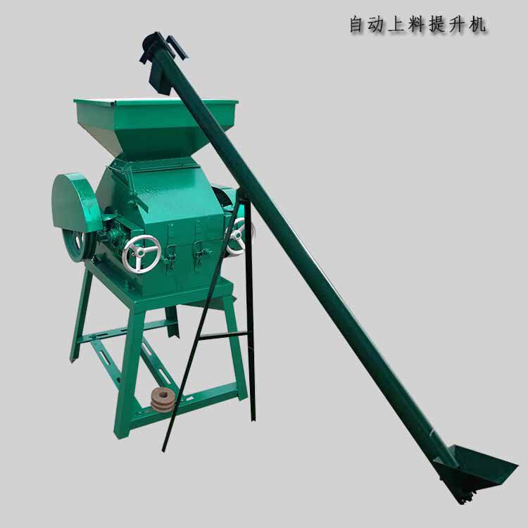 核桃破碎机 电动小型豆子挤扁机 拉丝对辊玉米小麦压片机