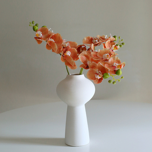 高品质蝴蝶兰 仿真花手感保湿假花装饰客厅桌面茶几花艺摆件花艺