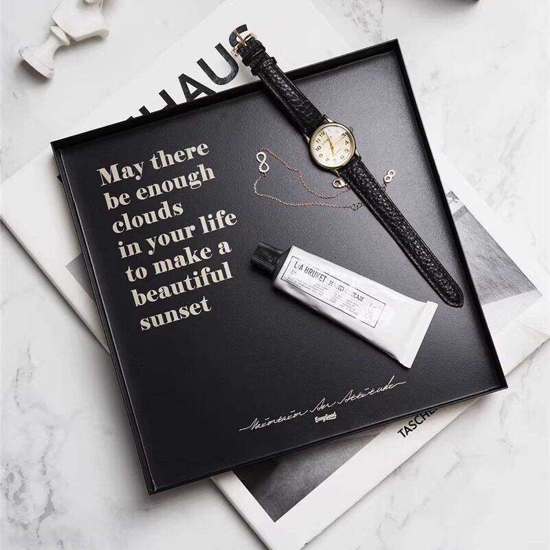 Easygood简约北欧黑色不锈钢茶盘ins首饰盘家用托 托盘玄关桌面收