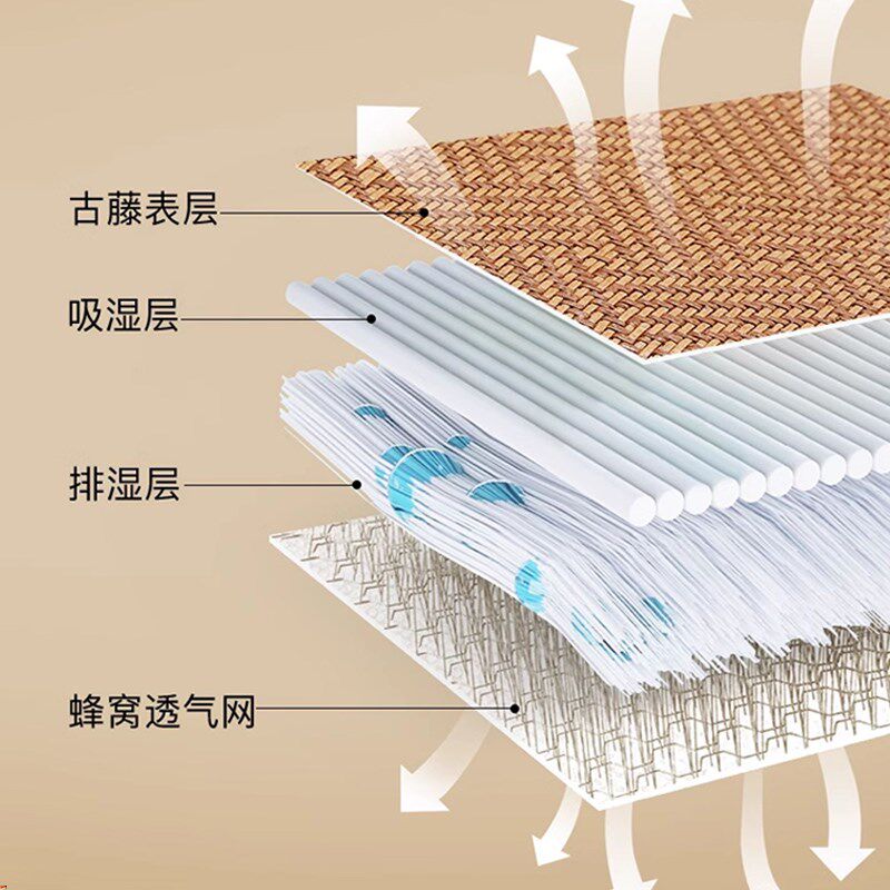 儿童夏凉枕套40x60夏季冰丝冰藤凉席枕头套大人藤席小枕芯套枕席