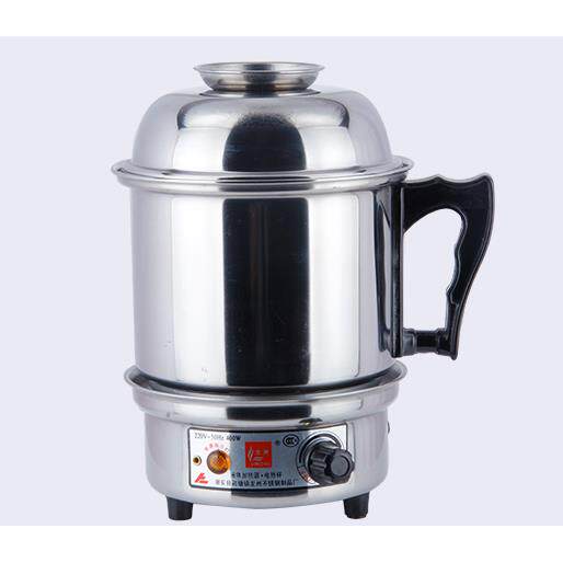 包邮龙州龙洲多功能电热锅电热杯分体煮面锅不锈钢学生加热锅旅行