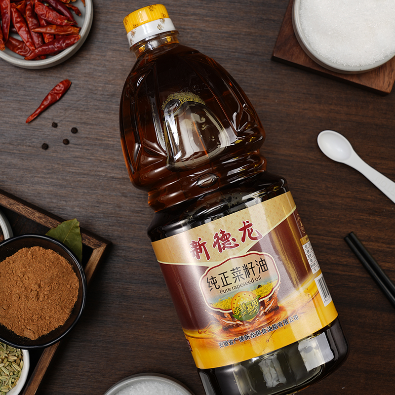 新德龙纯正菜籽油1.5L小瓶装非转基因物理压榨家用烹饪粮油食用油