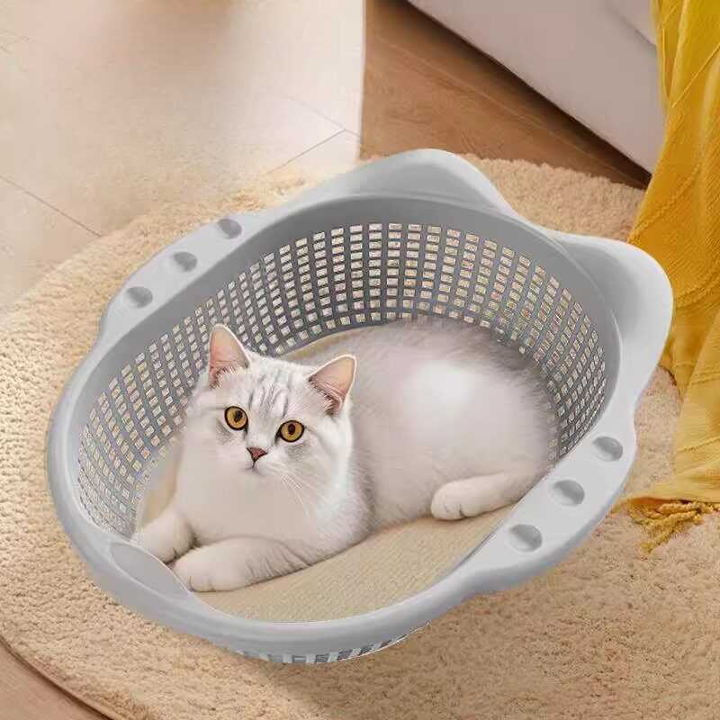 菜篮子猫窝四季通用夏季透气防潮猫床创意猫咪睡觉垫子宠物用品