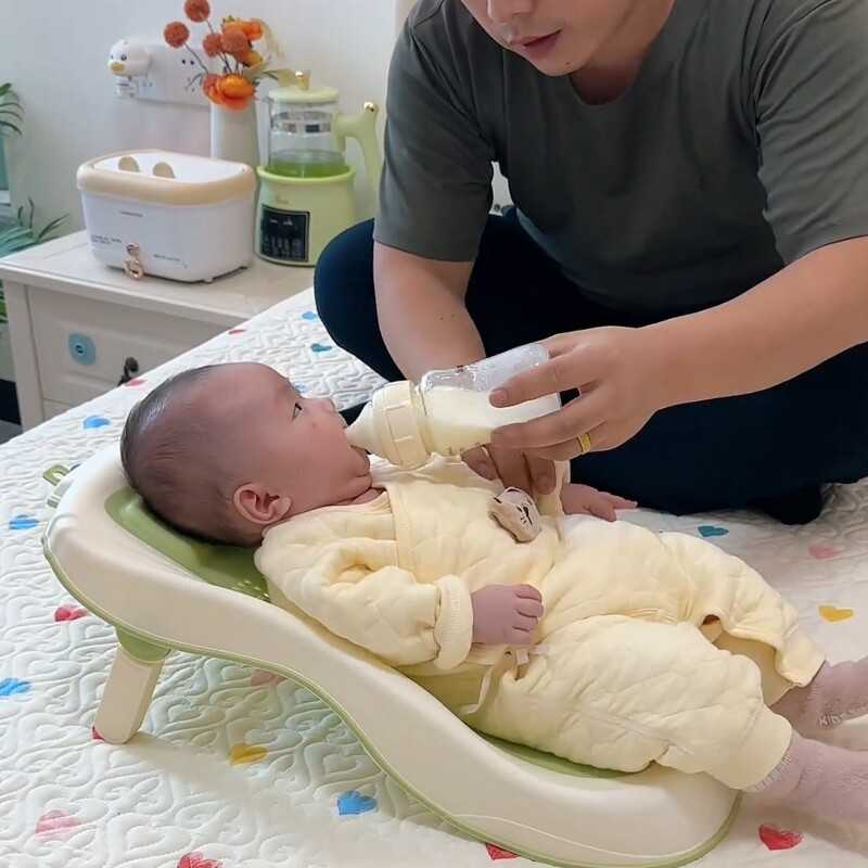 喂奶神器座椅婴儿洗屁屁神器宝宝新生儿洗头躺椅可调节防滑垫浴架