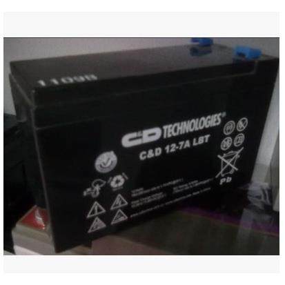 大力神蓄电池12V7AH大力神C&D12-7LBT蓄电池