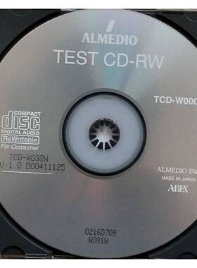 ABEX测试碟TCD-R032W面振测试碟1.0MM，CD-R格式