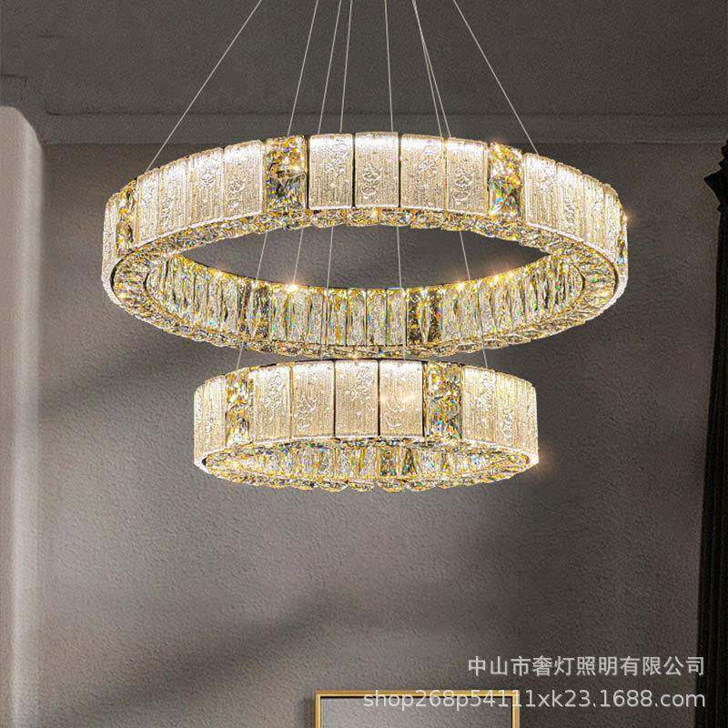 轻奢吊灯客厅灯2024年新款琉璃水晶灯高档奢华卧室餐厅设计师别墅