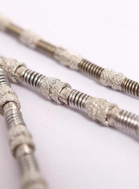 直销钢筋混凝土金刚石串珠大理石矿山开采钎焊串珠绳锯钢丝锯