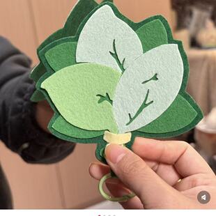 好运柚子叶除晦气柚子叶不织布书包挂件装饰礼物送朋友好运连连