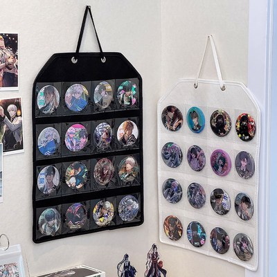 吧唧展示架壁挂式防尘挂墙谷美卡片小马宝利徽章谷子X分格收纳挂