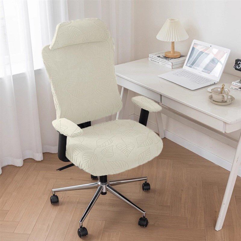 精选电脑椅套罩工学椅套头枕通用加厚办公椅子套大靠背儿童学习椅