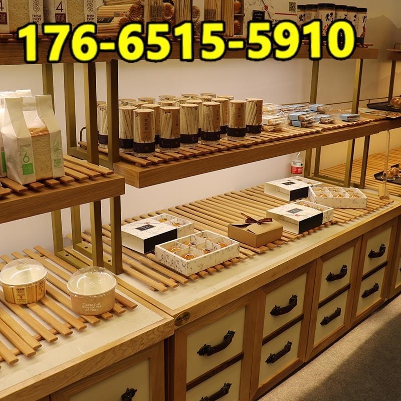 面包展示柜面包柜实木铁艺高边柜陈列台抽屉式玻璃展柜蛋糕店商用