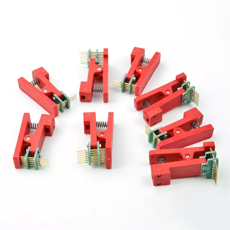 测试夹 程序烧录夹下载器 PCB板夹具 在线烧录夹具 2.54MM间距
