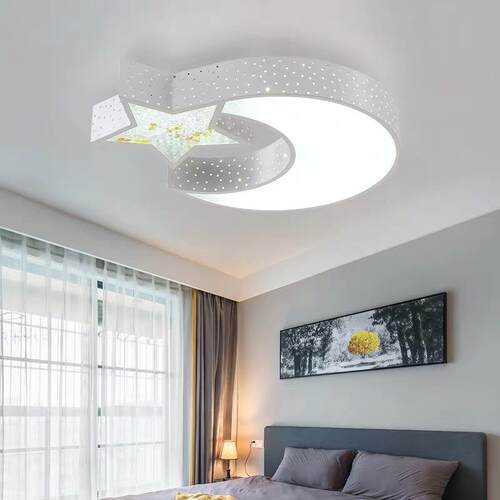 现代简约LED灯星月吸顶灯 卧室客厅酒店客房装饰灯具