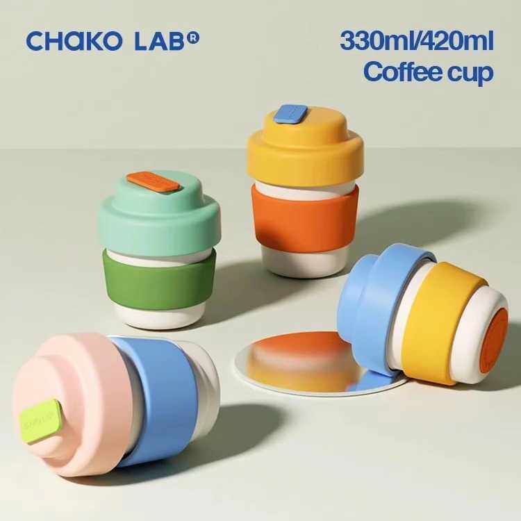 chakolab和序咖啡杯男女高颜值陶瓷涂层保温杯便携可爱随行水杯