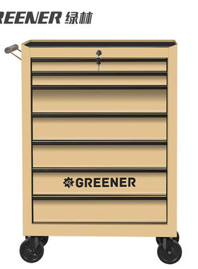 GREENER小推车工业风咖啡画材置物移动工具文件收纳抽屉柜子家用
