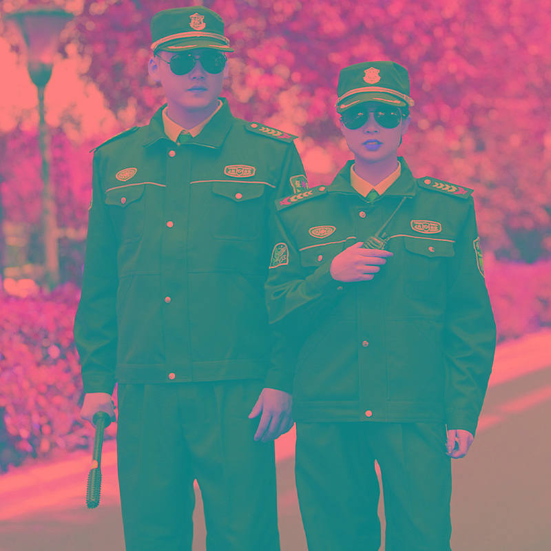 上海款式保安服春秋服套装橄榄绿门卫物业安检员工作制服长袖短袖