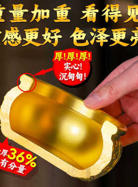 2026聚宝盆摆件招财聚财纯铜生财客厅八方来财铜制工艺黄铜米缸大