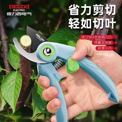 德力西花艺剪刀修剪园林剪树枝专用剪刀果树枝剪花艺剪枝修枝剪