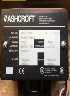 议~B422B XCG06 ASROFT 雅斯科压力开关 全