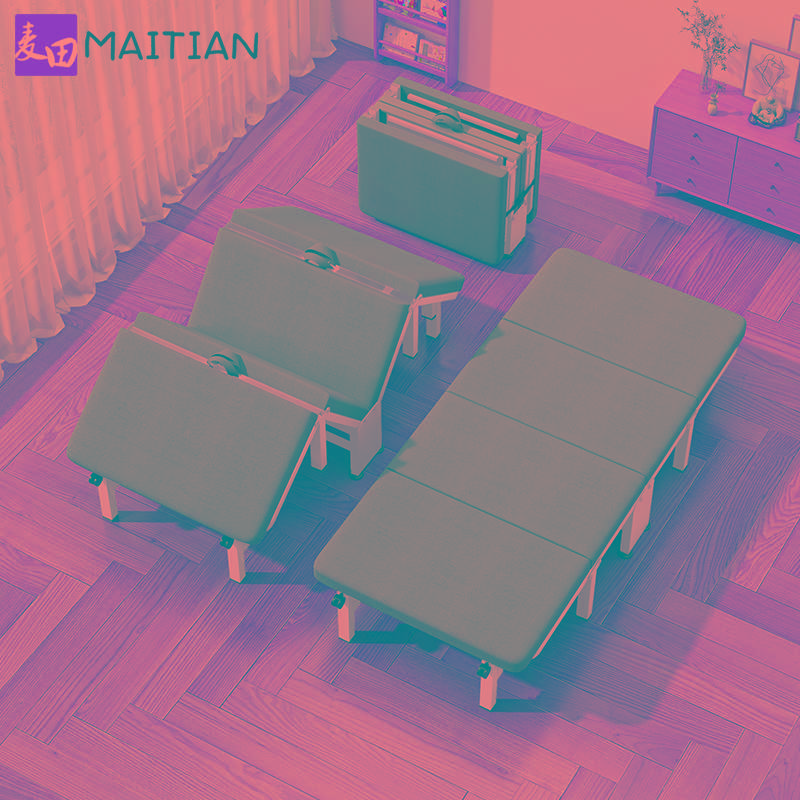 午休折叠床办公室单人躺椅神器简易多功能便携医院陪护行军午睡床