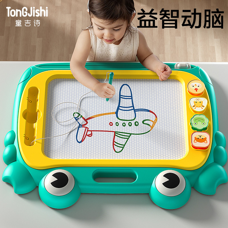 儿童画板家用幼儿磁性写字板一岁宝宝2涂鸦3磁力画画玩具画写板大